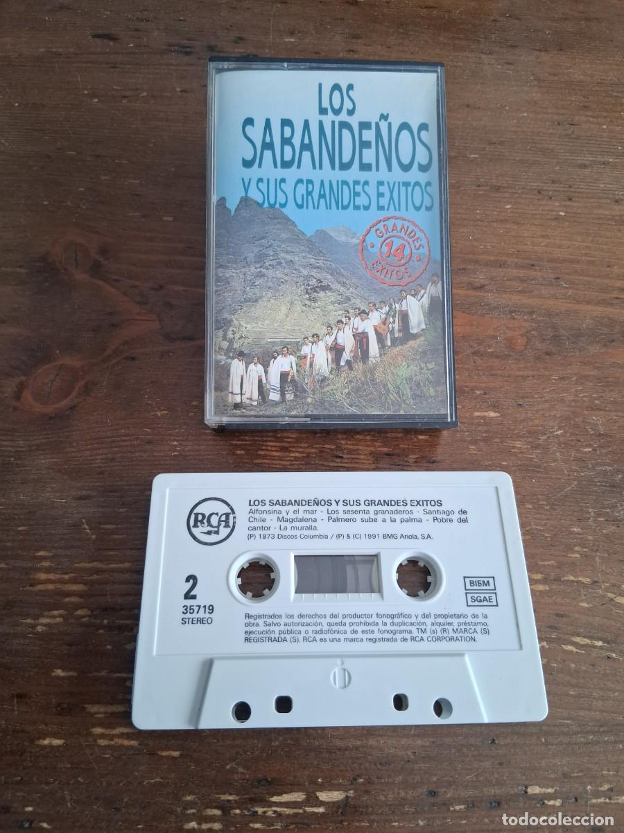 Casetes antiguos: Casete cinta m&uacute;sica Los Sabande&ntilde;os sus grandes &eacute;xitos Alfonsina y el mar Isa de cantos canarios