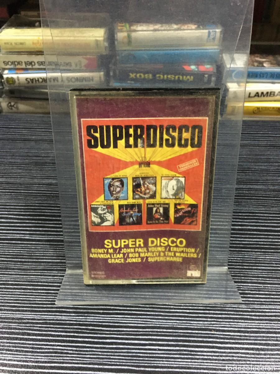 Casetes antiguos: Superdisco Varios artistas (Boney M., John Paul Young, Eruption, Amanda Lear, etc.)