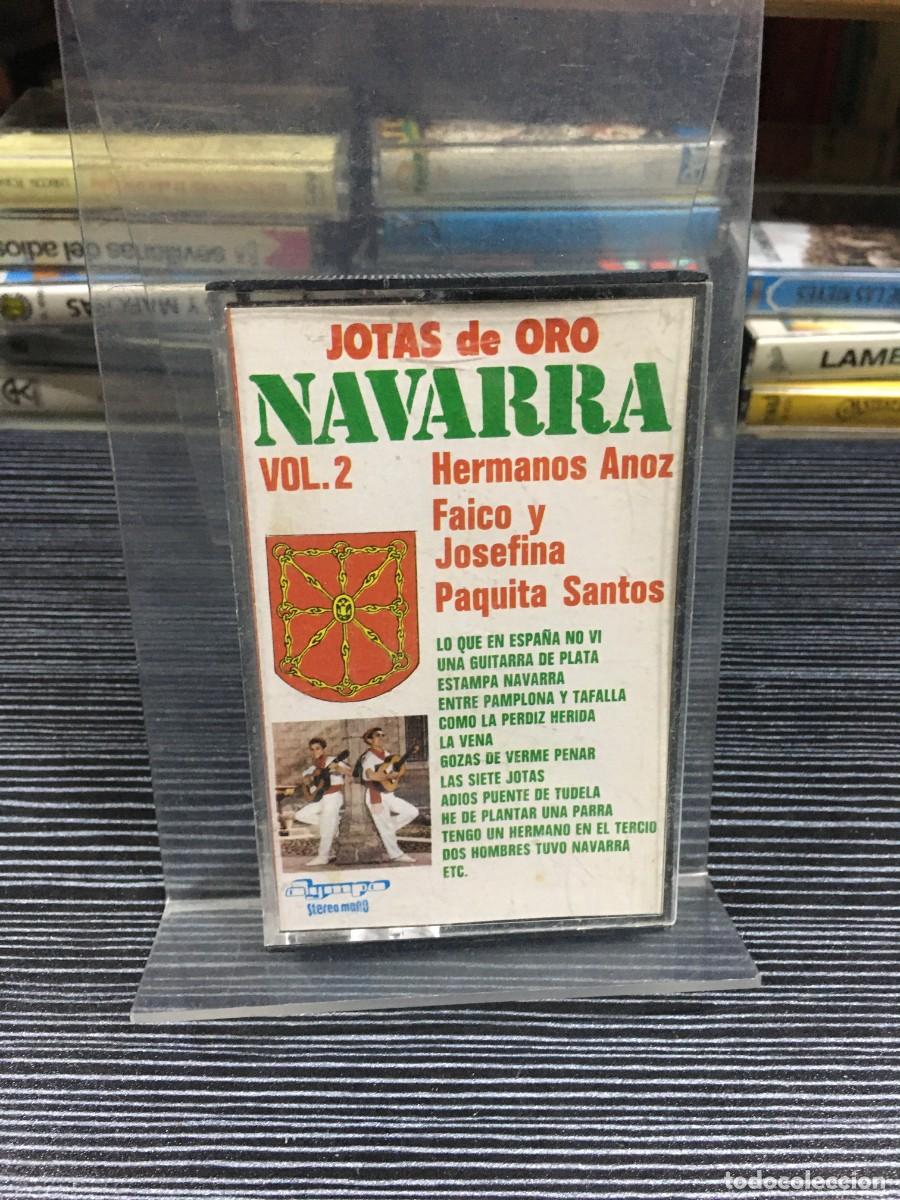 Casetes antiguos: Jotas de Oro, Navarra Vol. 2 Hermanos Anoz, Faico y Josefina, Paquita Santos