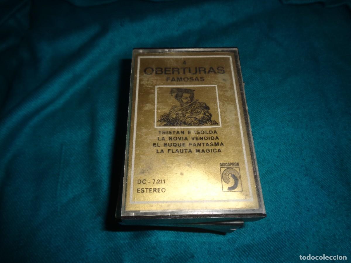 Casetes antiguos: 4 OBERTURAS FAMOSAS. TRISTAN E ISOLDA, LA NOVIA VENDIDA...DISCOPHON, 1971. CASETE