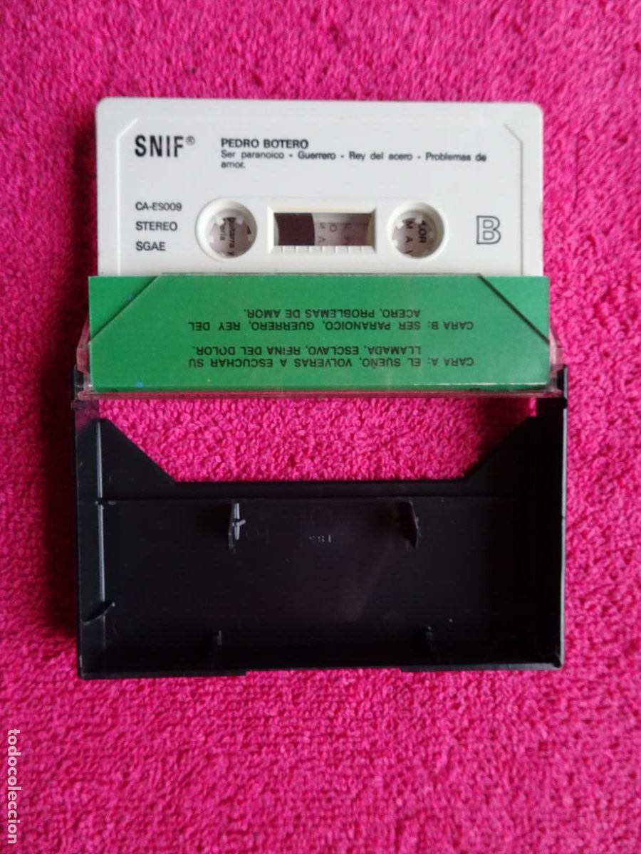 Casetes antiguos: pedro botero versi&oacute;n original 1988 snif casette - Foto 2