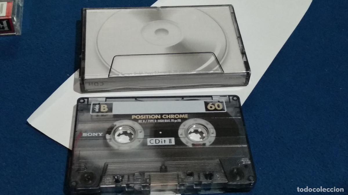 Casetes antiguos: CASETE CINTA CASSETTE - SONY CDIT II CHROME, 60- CON M&Uacute;SICA PARA OIR, REGRABAR.