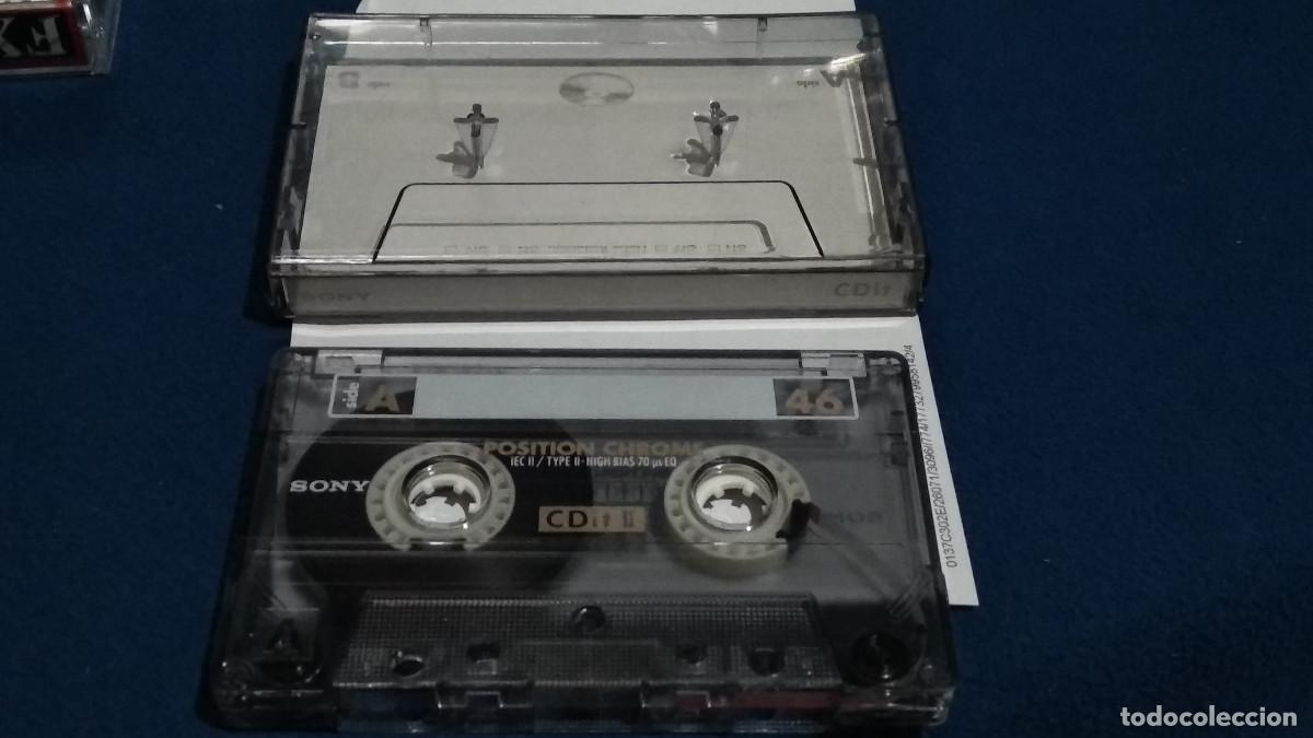 Casetes antiguos: CASETE CINTA CASSETTE - SONY CDIT II CHROME, 46- CON M&Uacute;SICA PARA OIR, REGRABAR.