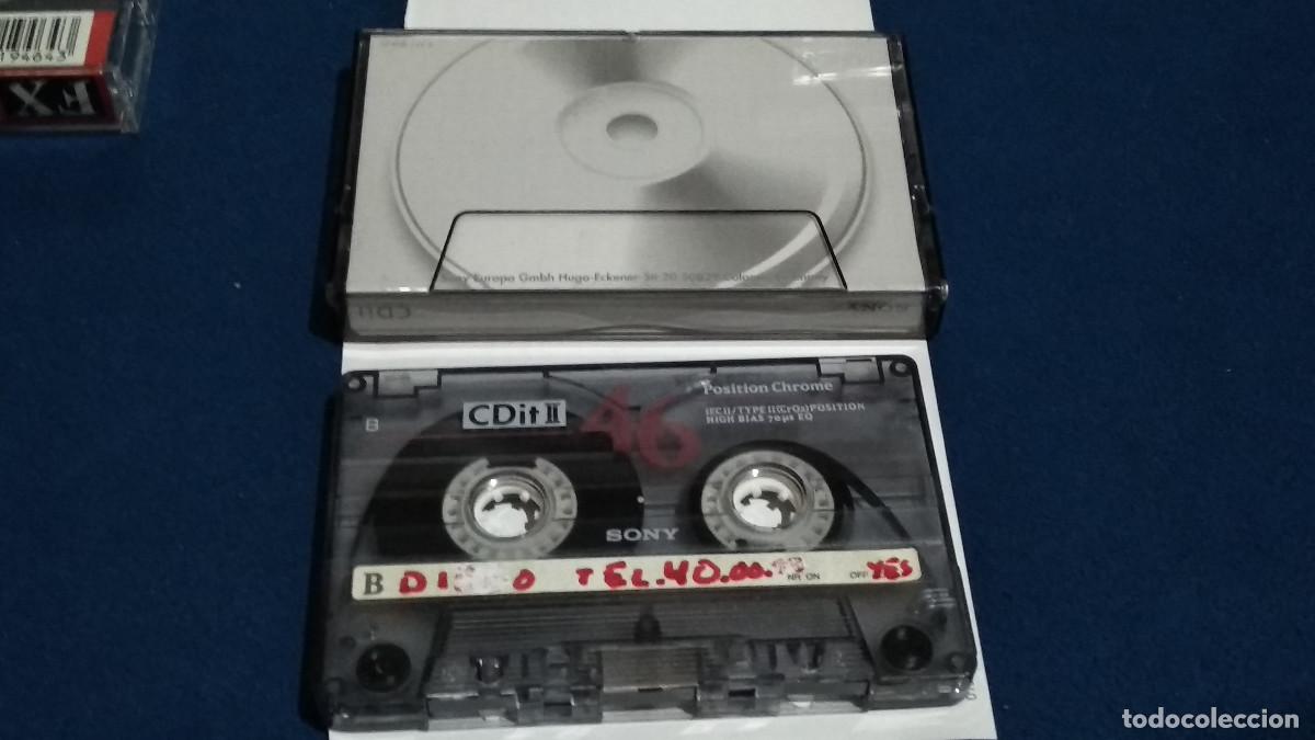 Casetes antiguos: CASETE CINTA CASSETTE - SONY CDIT II CHROME, 46- CON M&Uacute;SICA PARA OIR, REGRABAR.