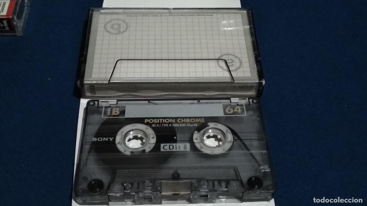 Casetes antiguos: CASETE CINTA CASSETTE - SONY CDIT II CHROME, 64- CON M&Uacute;SICA PARA OIR, REGRABAR.
