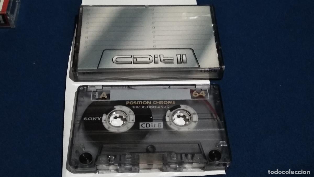 Casetes antiguos: CASETE CINTA CASSETTE - SONY CDIT II CHROME, 64- CON M&Uacute;SICA PARA OIR, REGRABAR.
