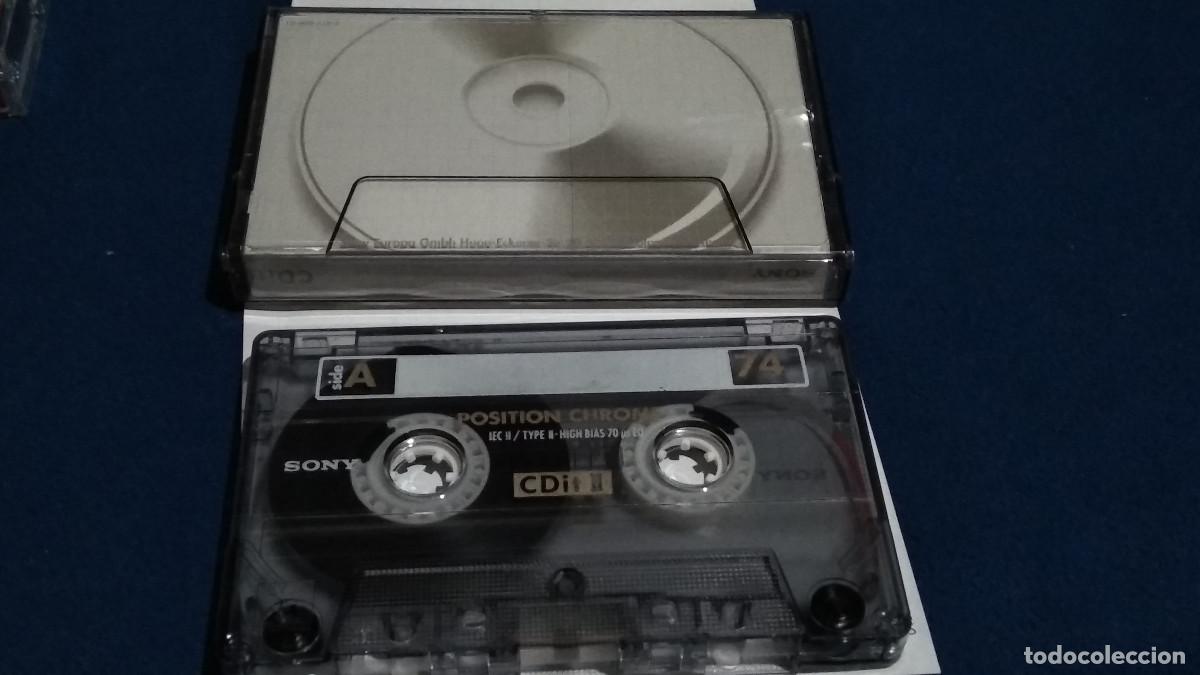 Casetes antiguos: CASETE CINTA CASSETTE - SONY CDIT II CHROME, 74- CON M&Uacute;SICA PARA OIR, REGRABAR.