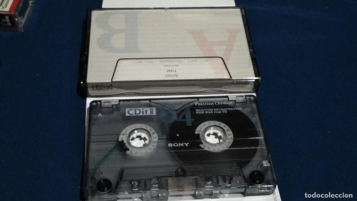 Casetes antiguos: CASETE CINTA CASSETTE - SONY CDIT II CHROME, 84- CON M&Uacute;SICA PARA OIR, REGRABAR.