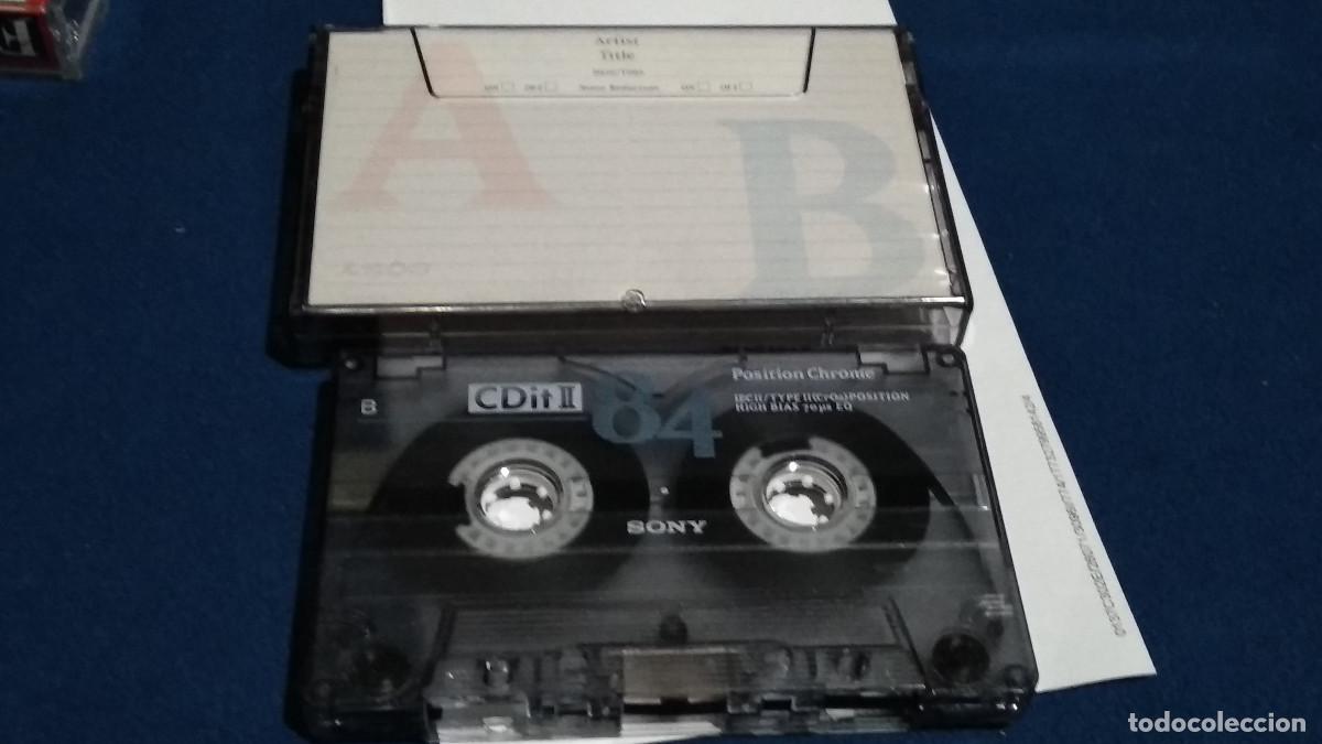 Casetes antiguos: CASETE CINTA CASSETTE - SONY CDIT II CHROME, 84- CON M&Uacute;SICA PARA OIR, REGRABAR.