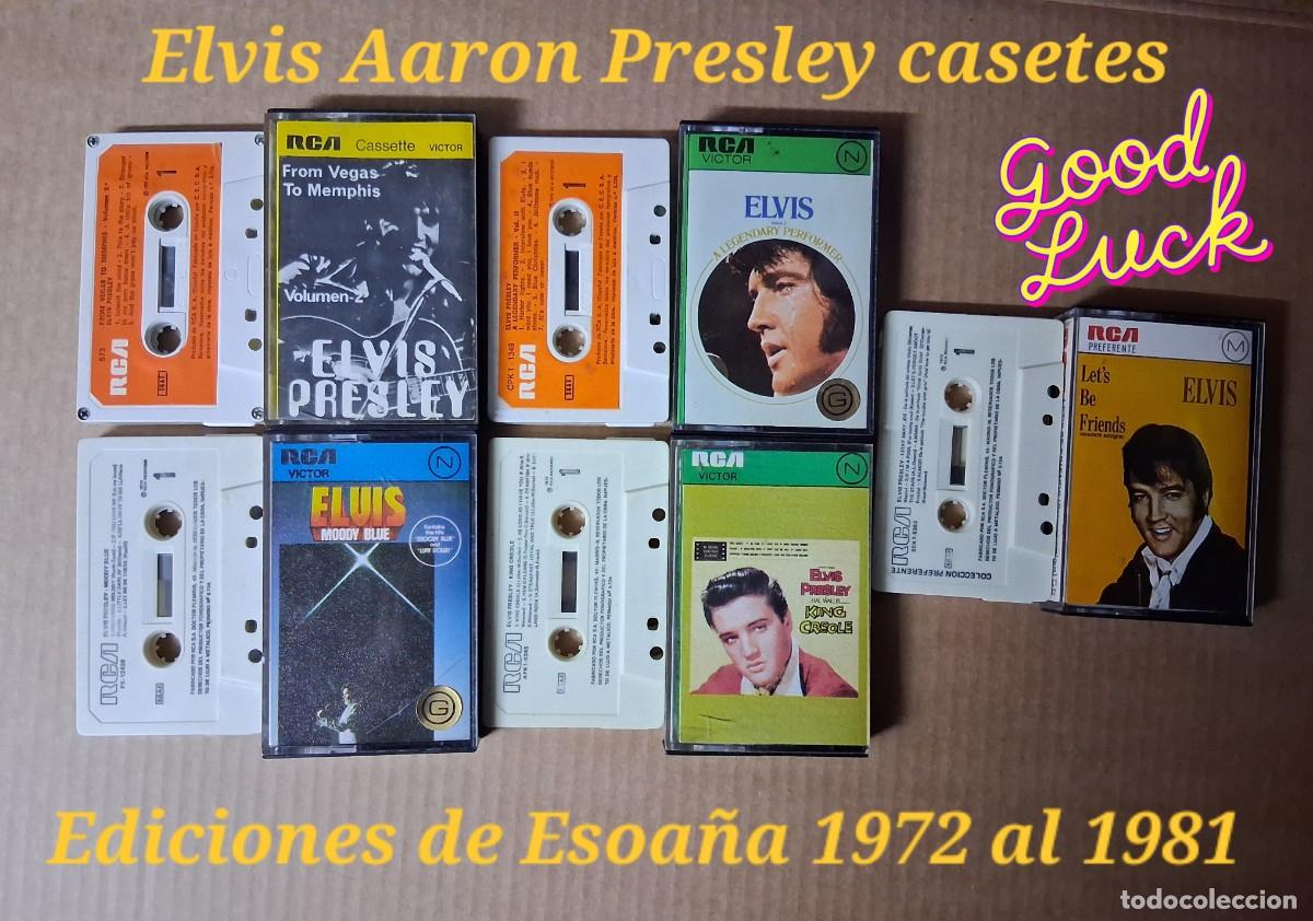 Casetes antiguos: Los casetes oficiales de Espa&ntilde;a de Elvis Aaron Presley 1972 a 1981