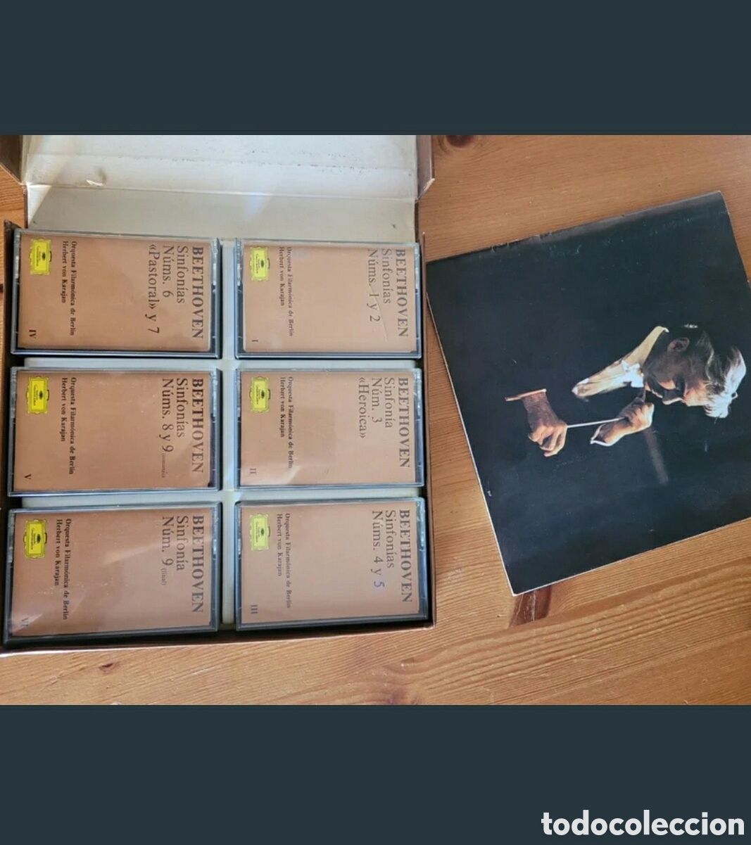 Casetes antiguos: Colecci&oacute;n sinfon&iacute;as Beethoven completas - Foto 2
