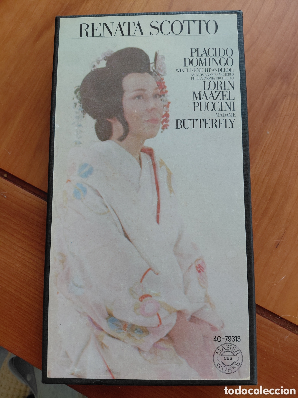 Casetes antiguos: ​Madame Butterfly (Puccini) - Estuche 3 Casetes - Scotto / Domingo / Maazel (CBS Masterworks)
