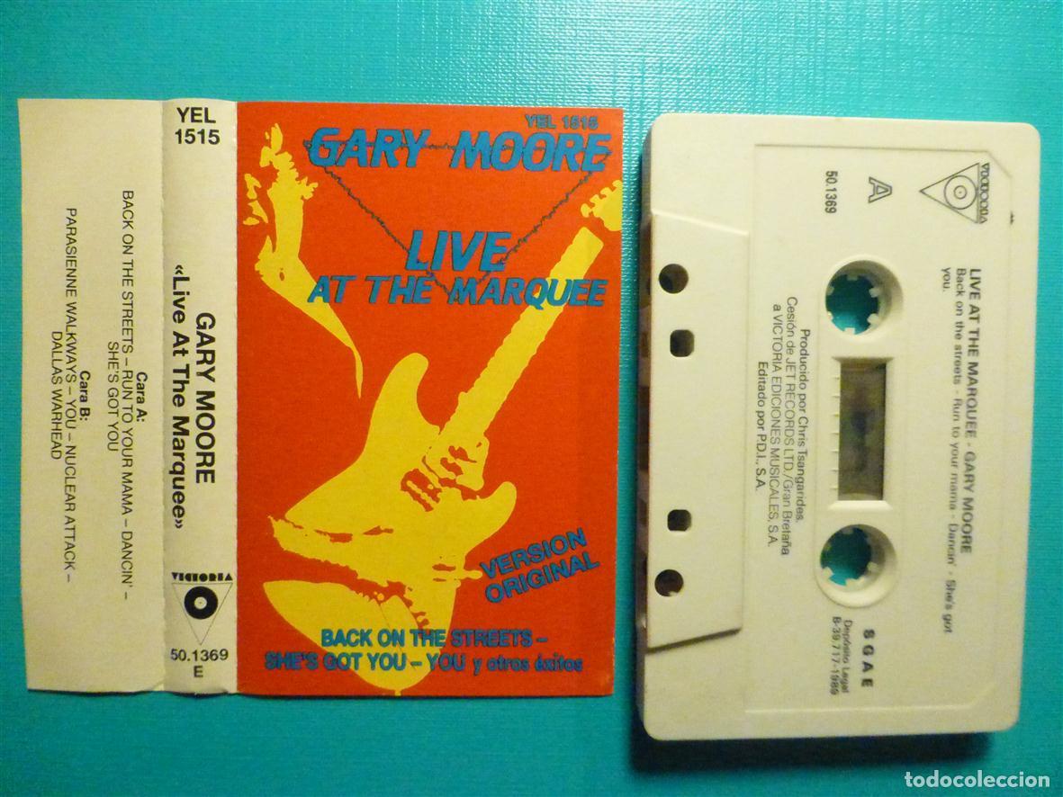 Casetes antiguos: Cinta Cassette - Casete - Gary Moore - Live at the Marquee - Victoria - Jet Records 1989