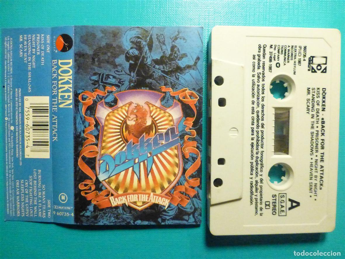 Casetes antiguos: Cinta Cassette - Casete - Dokken - Back for the Attack - Elektra Asylum Records 1987 -