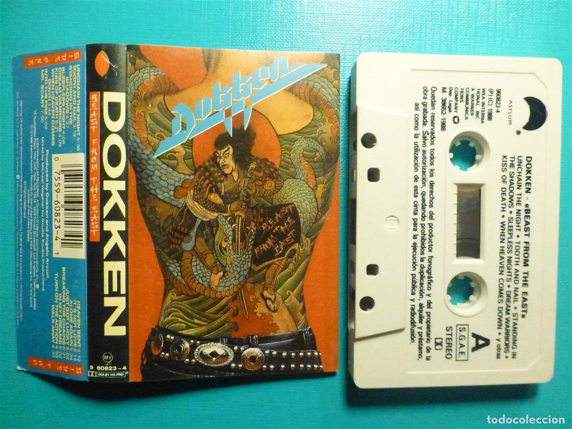 Casetes antiguos: Cinta Cassette - Casete - Dokken - Beast from the East - Wea Records 1988 -