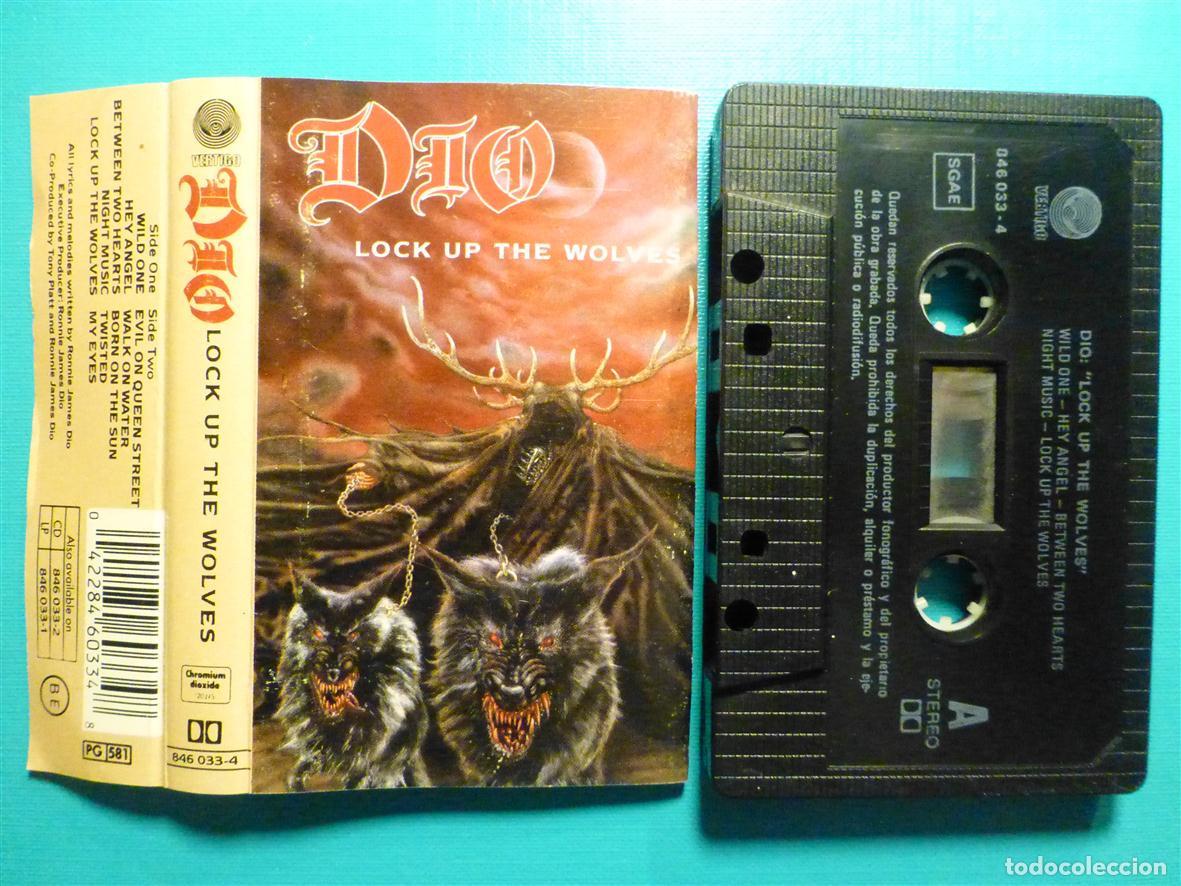 Casetes antiguos: Cinta Cassette - Casete - Dio - Lock up the Wolves - Vertigo Records 1990 - Rock Duro _ Heavy Metal