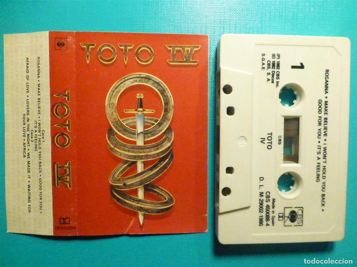 Casetes antiguos: Cinta Cassette - Casete - Toto IV - CBS Records 1986 - Rock Duro _ Heavy Metal