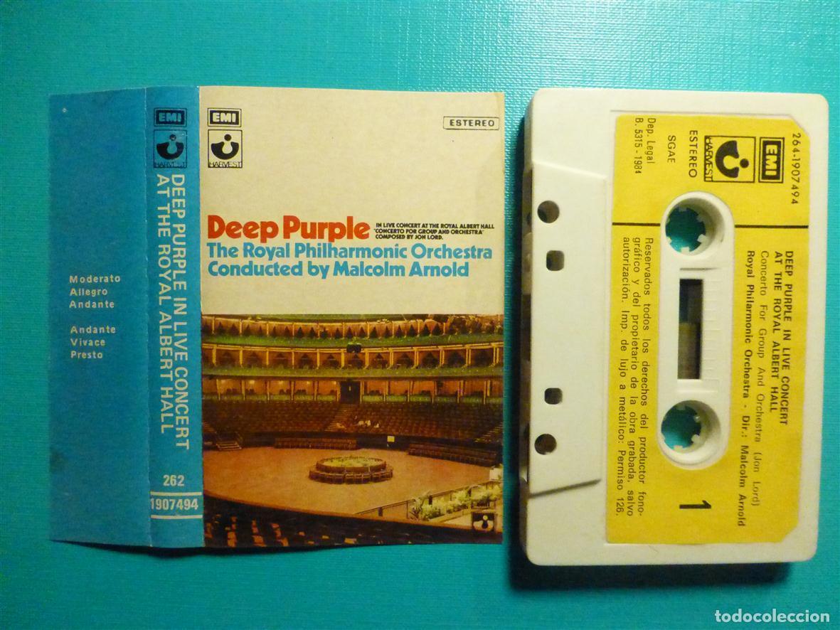 Casetes antiguos: Cinta Cassette Deep Purple in Live Concert at the Royal Albert Hall, Emi 1984 Rock Duro, Heavy Metal
