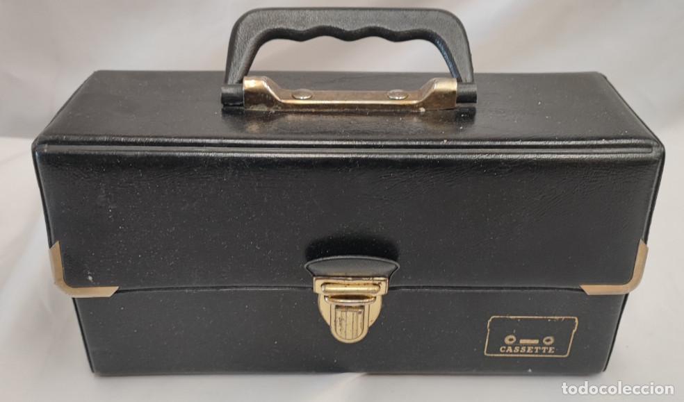 Casetes antiguos: MALETIN O ESTUCHE PORTA CASSETTES, PARA 12 CASETES