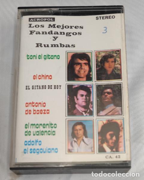 Casetes antiguos: LOS MEJORES FANDANGOS Y RUMBAS EL CHINO, ETC. ACROPOL, CINTA DE CASETE, CASSETTE