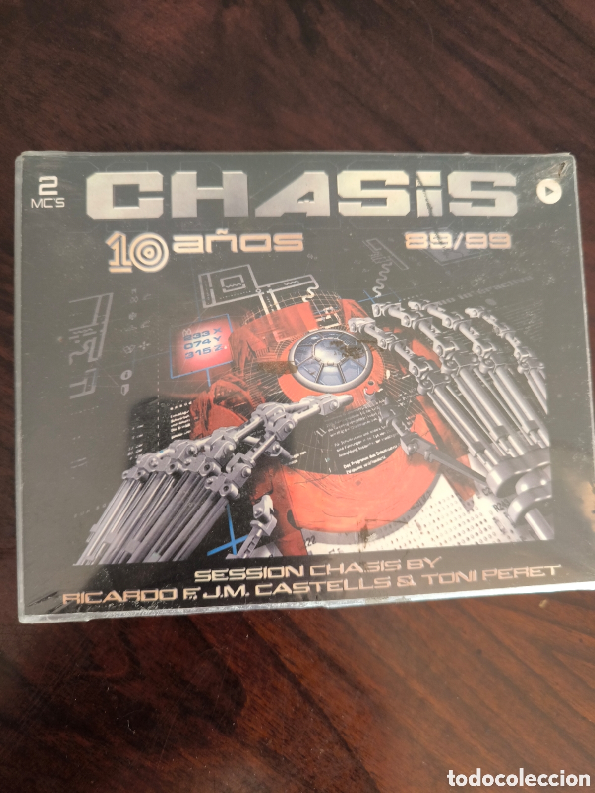 Casetes antiguos: Doble casete Chasis 10 a&ntilde;os 89/99. Nuevo precintado. Makina