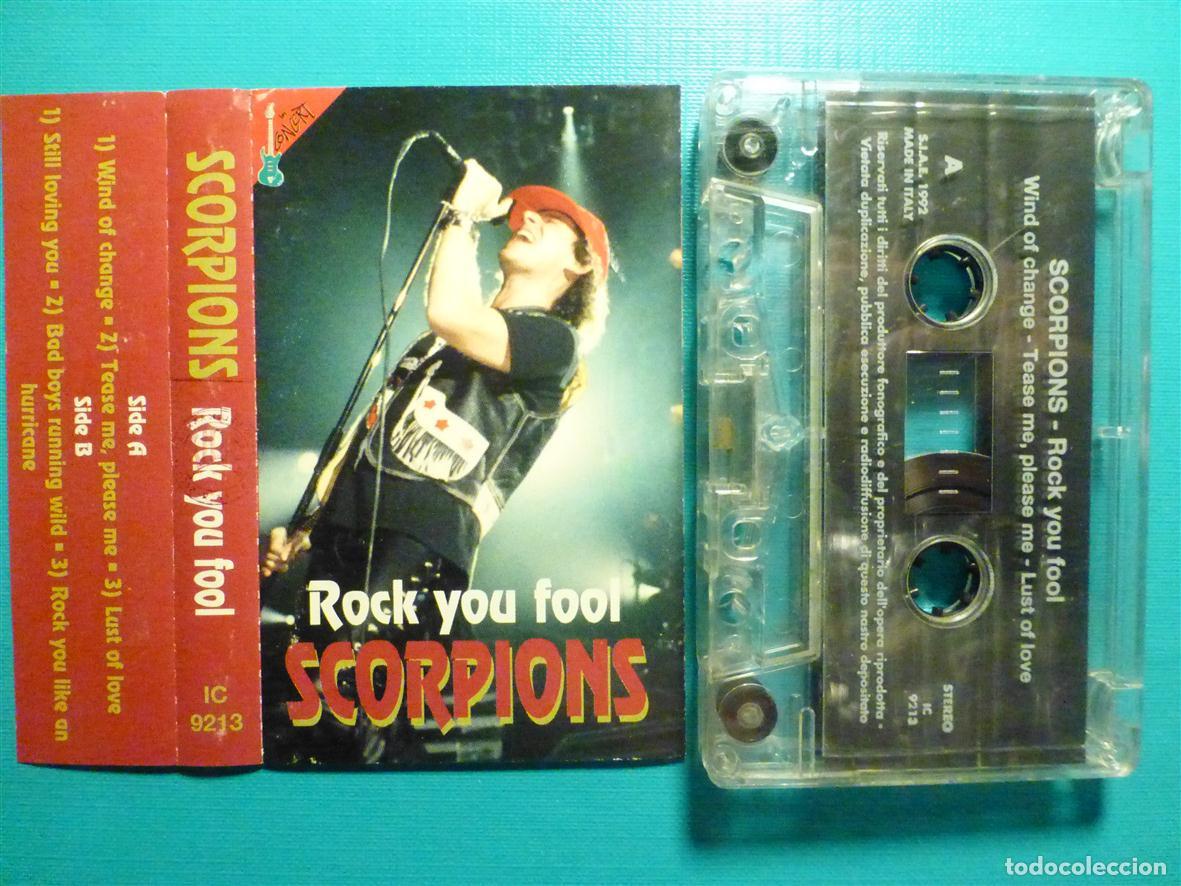 Casetes antiguos: Cinta Cassette, Casete - Scorpions - Rock you Fool - IC - Italia 1992 - Heavy Metal _ Rock Duro