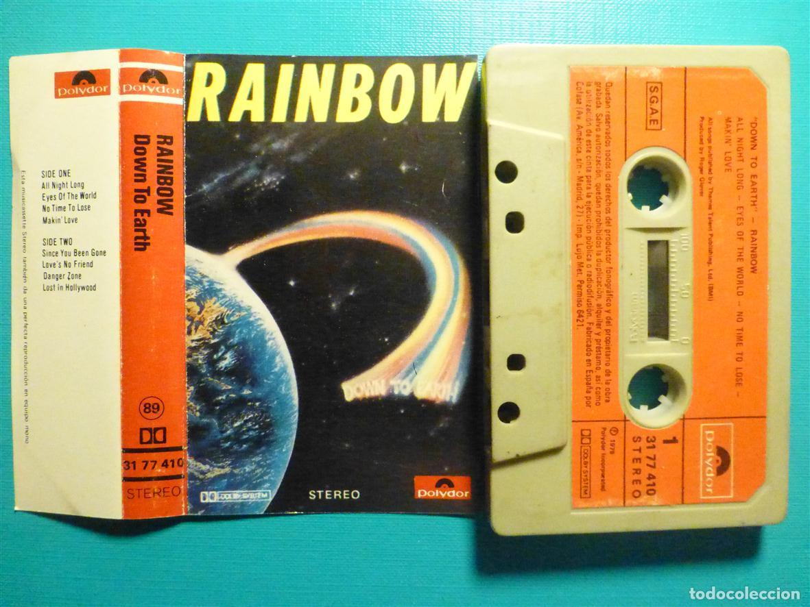 Casetes antiguos: Cinta Cassette, Casete - Rainbow - Down in the Earth - Polydor 1979 - Heavy Metal _ Rock Duro