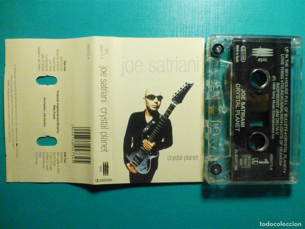 Casetes antiguos: Cinta Cassette, Casete - Joe Satriani - Crystal Planet - Epic 1998 - Heavy Metal _ Rock Duro