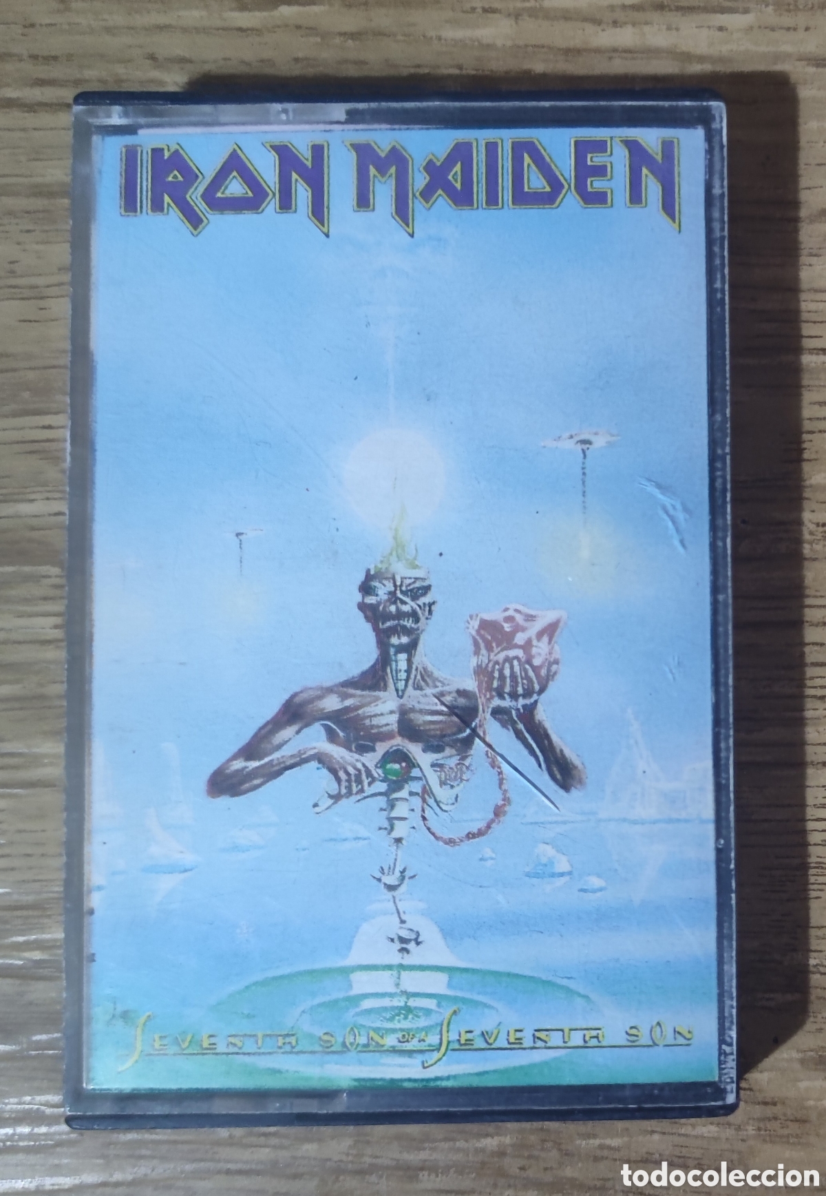 Casetes antiguos: Cassette Iron Maiden - Seventh Son of a Seventh Son (1988) Edici&oacute;n espa&ntilde;ola