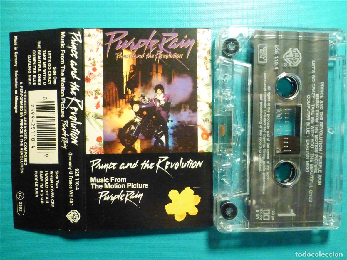 Casetes antiguos: Cinta Cassette, Casete - Purple Rain, Prince of the Revolution - Warner 1984,Heavy Metal _ Rock Duro