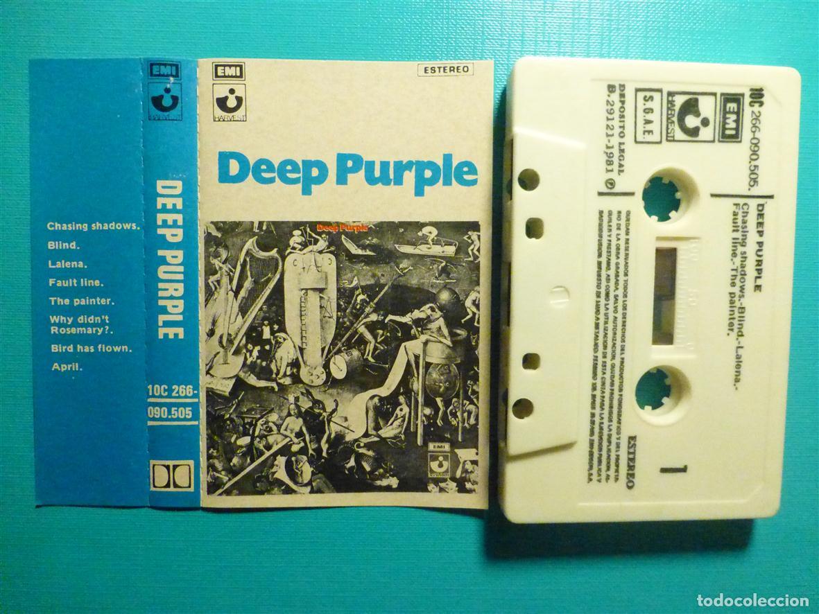 Casetes antiguos: Cinta Cassette, Casete - Deep Purple - Emi 1981 - Heavy Metal _ Rock Duro - Chasing Shadows 1969 -