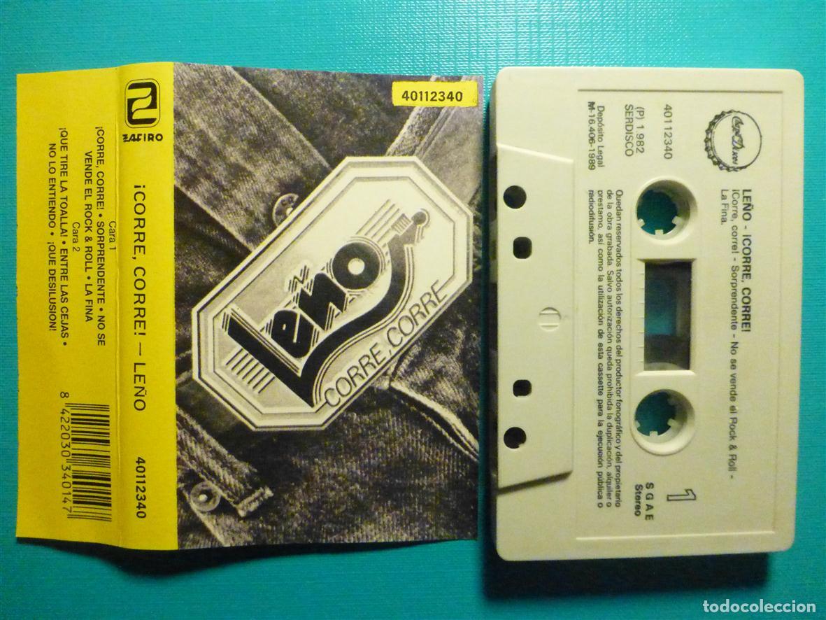 Casetes antiguos: Cinta Cassette, Casete - Le&ntilde;o - Corre, Corre - Zafiro 1989 - Heavy Metal _ Rock Duro
