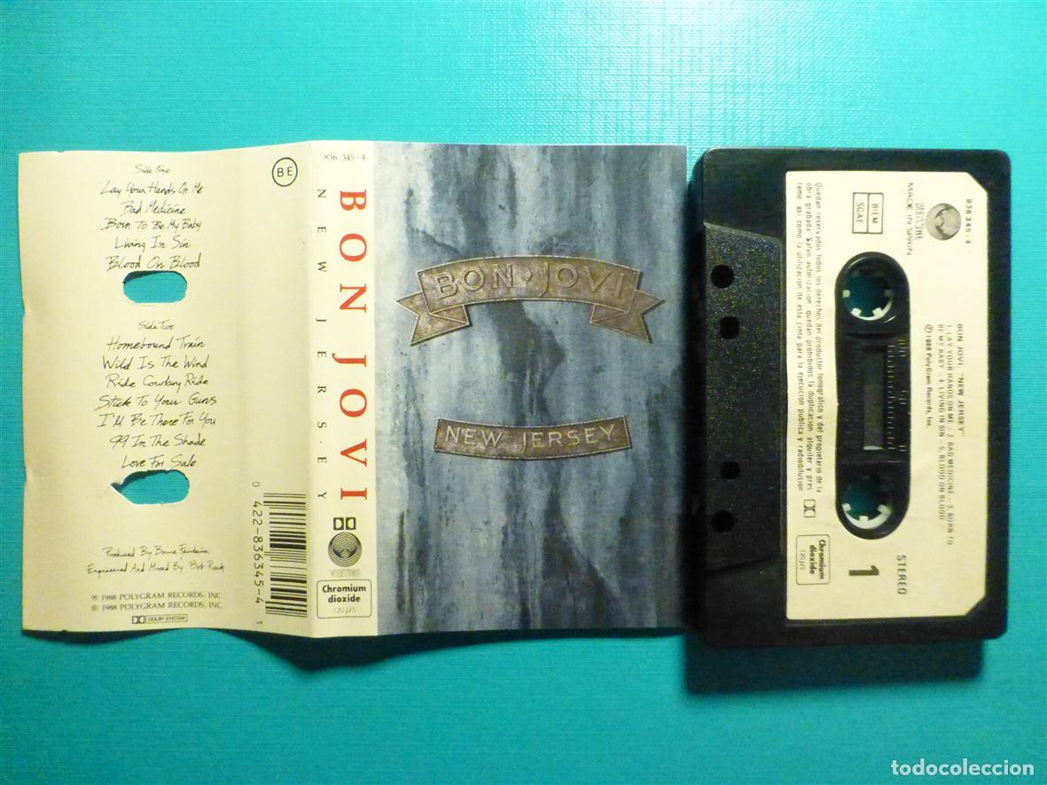 Casetes antiguos: Cinta Cassette, Casete - Bob Jovi - New Jersey - Vertigo 1988 - Heavy Metal _ Rock Duro
