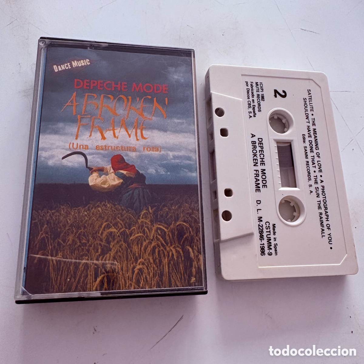 Casetes antiguos: cinta cassette Depeche Mode &ndash; A Broken Frame = Una Estructura Rota edicion espa&ntilde;ola de 1986
