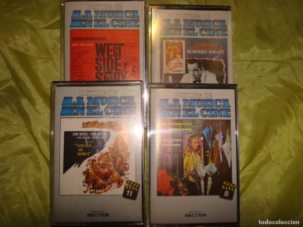 Casetes antiguos: LOTE DE 4 CASETE&acute;S DE LA MUSICA EN EL CINE : CASABLANCA, GOLFUS DE ROMA.....