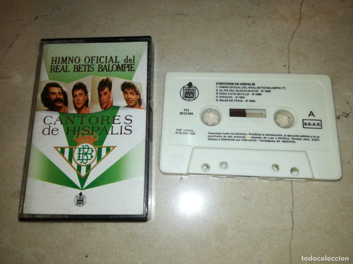 Casetes antiguos: CANTORES DE HISPALIS-HIMNO OFICIAL DEL REAL BETIS BALOMPIE-ORIGINAL 1986