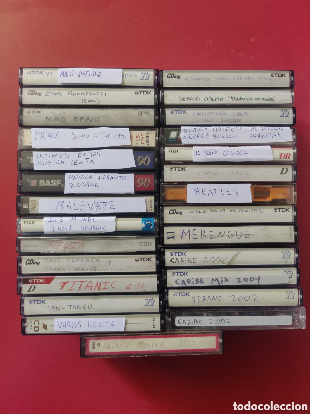 Casetes antiguos: LOTE LOTE 27 Cassettes Grabados con Car&aacute;tula