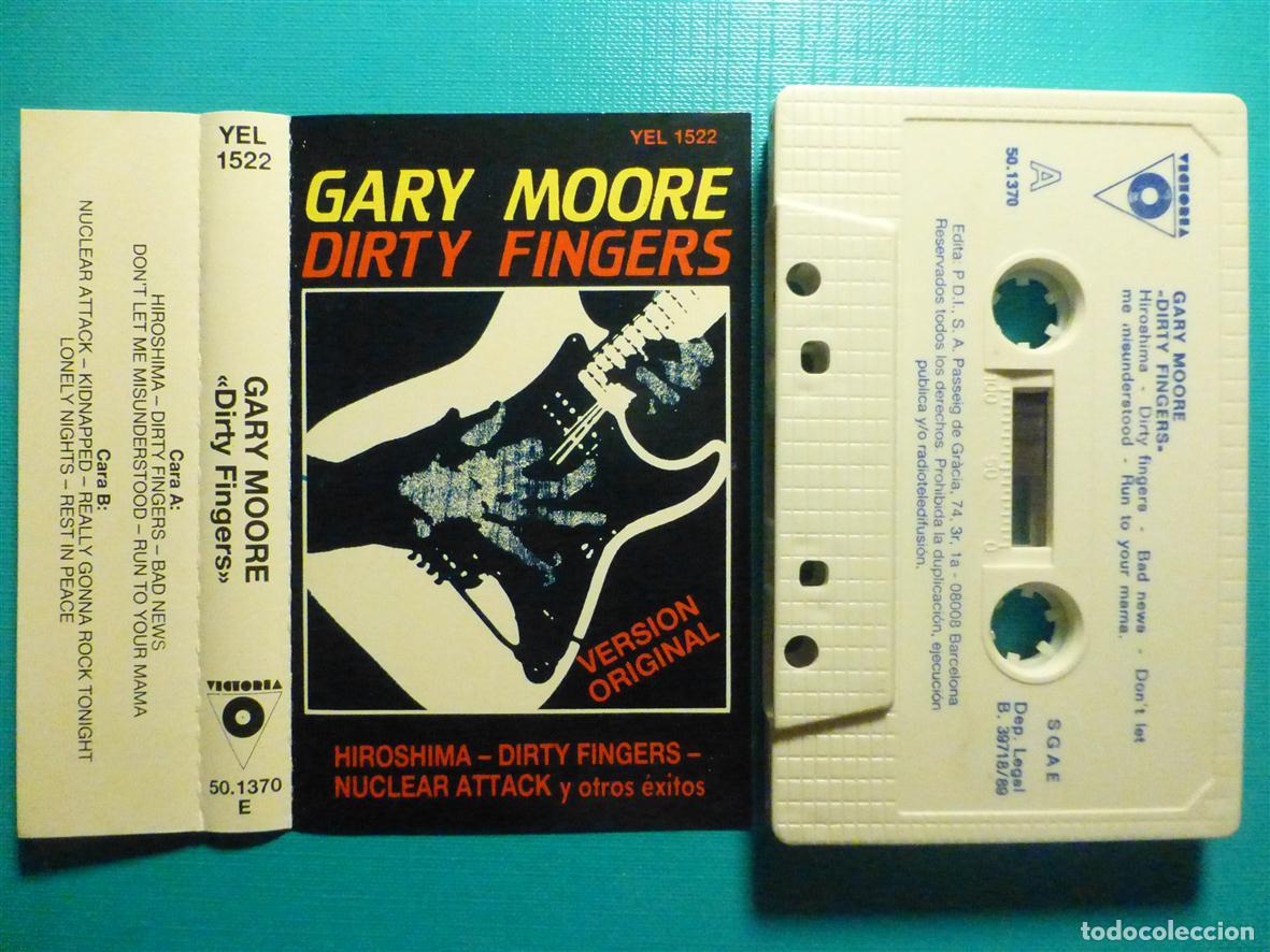Casetes antiguos: Cinta Cassette, Casete - Gary Moore - Dirty Fingers - Victoria 1989, Heavy Metal, Hard