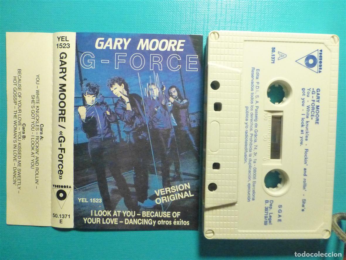 Casetes antiguos: Cinta Cassette, Casete - Gary Moore - G-Force - Victoria Yel 1989, Heavy Metal, Hard