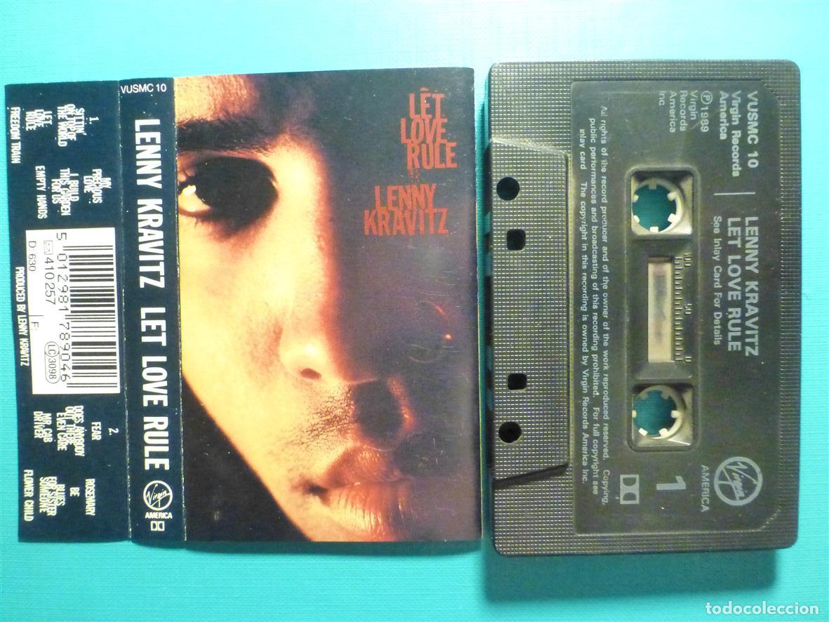 Casetes antiguos: Cinta Cassette, Casete - Lenny Kravitz - Let Love Rule - Virgin 1989 - Heavy Metal, Hard Rock Duro