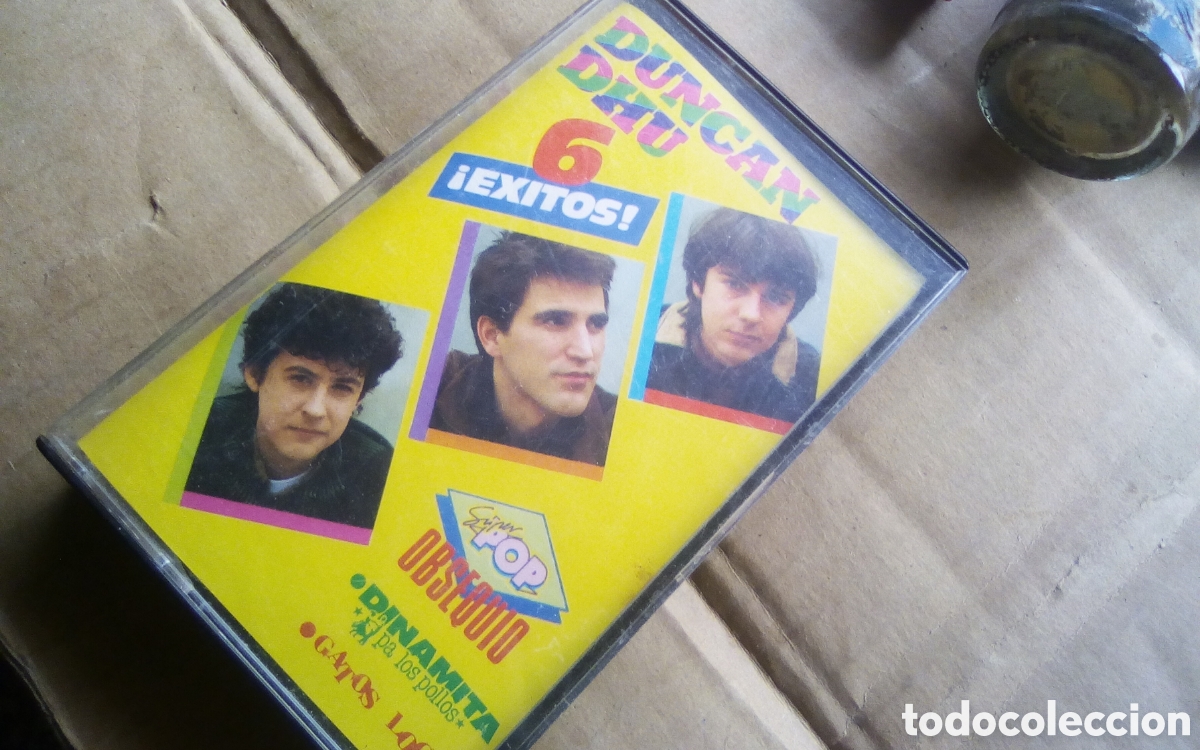 Casetes antiguos: Cinta casete cassette Duncan Dhu, 6 &eacute;xitos. Obsequio revista Super Pop, a&ntilde;o 1988.