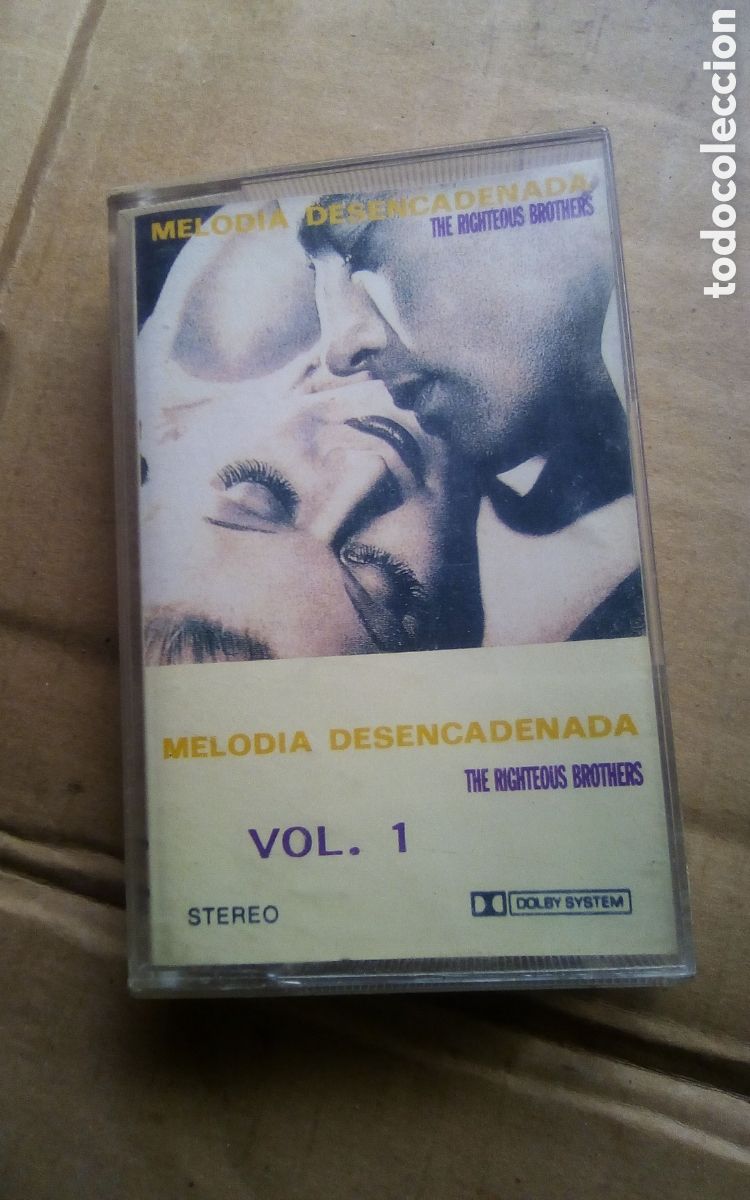 Casetes antiguos: Cinta casete cassette. Melod&iacute;a desencadena vol. 1. The Righteons Brothers, a&ntilde;o 1991.