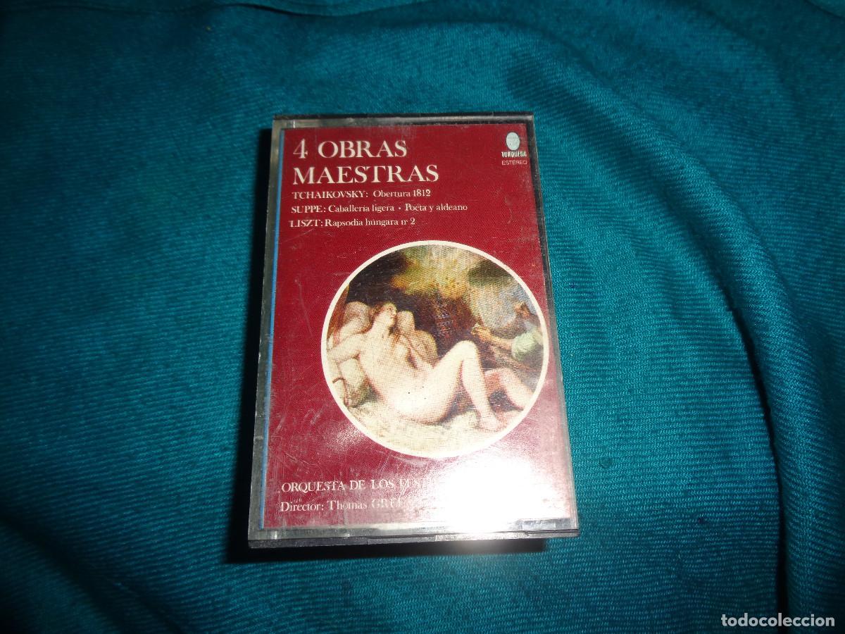 Casetes antiguos: 4 OBRAS MAESTRAS : SUPPE, TCHAIKOVSKY, LISZT.MARFER, 1974. SPAIN. CASETE