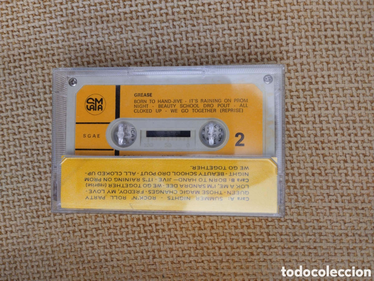 Casetes antiguos: Cinta casete antigua Grease - Foto 4