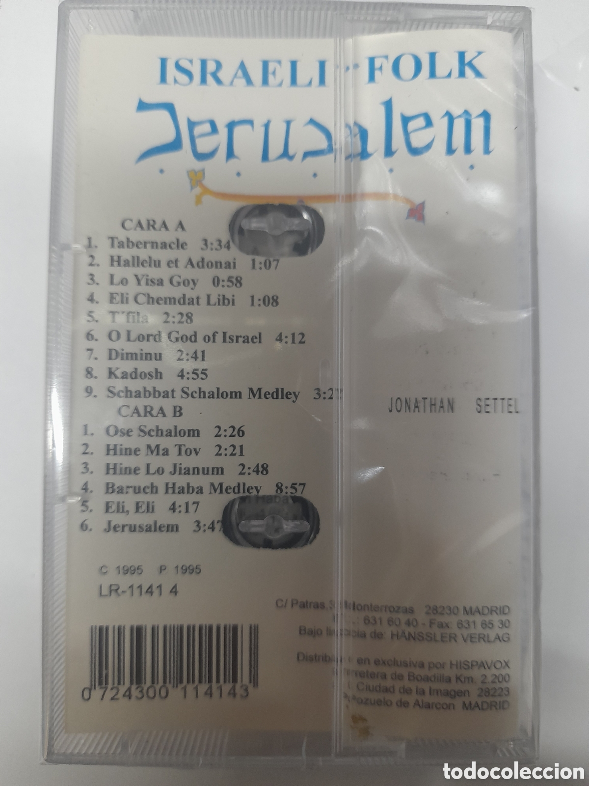 Casetes antiguos: ISRAELI FOLK. JONATHAN SETTEL - Foto 2
