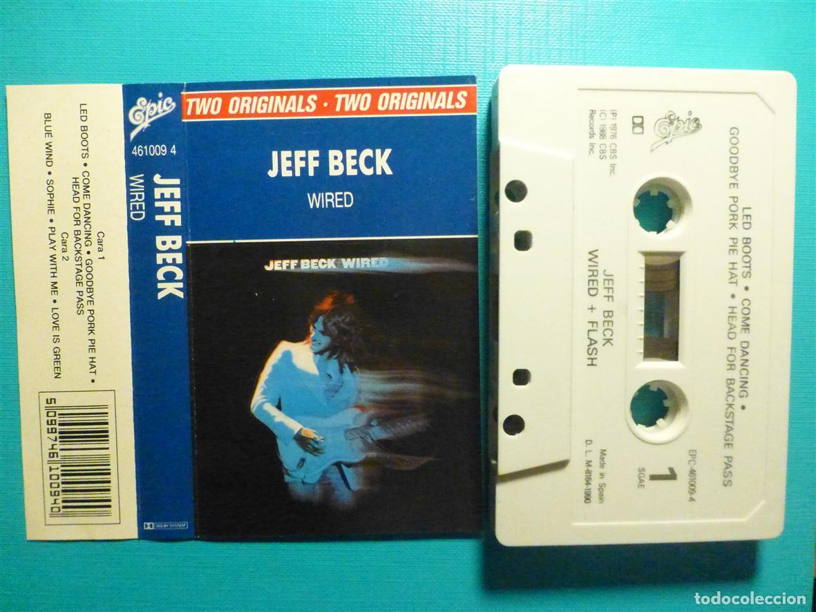 Casetes antiguos: Cinta Cassette, Casete - Jeff Beck - Wired + Flash - Epic 1990 - Heavy Metal _ Rock Duro
