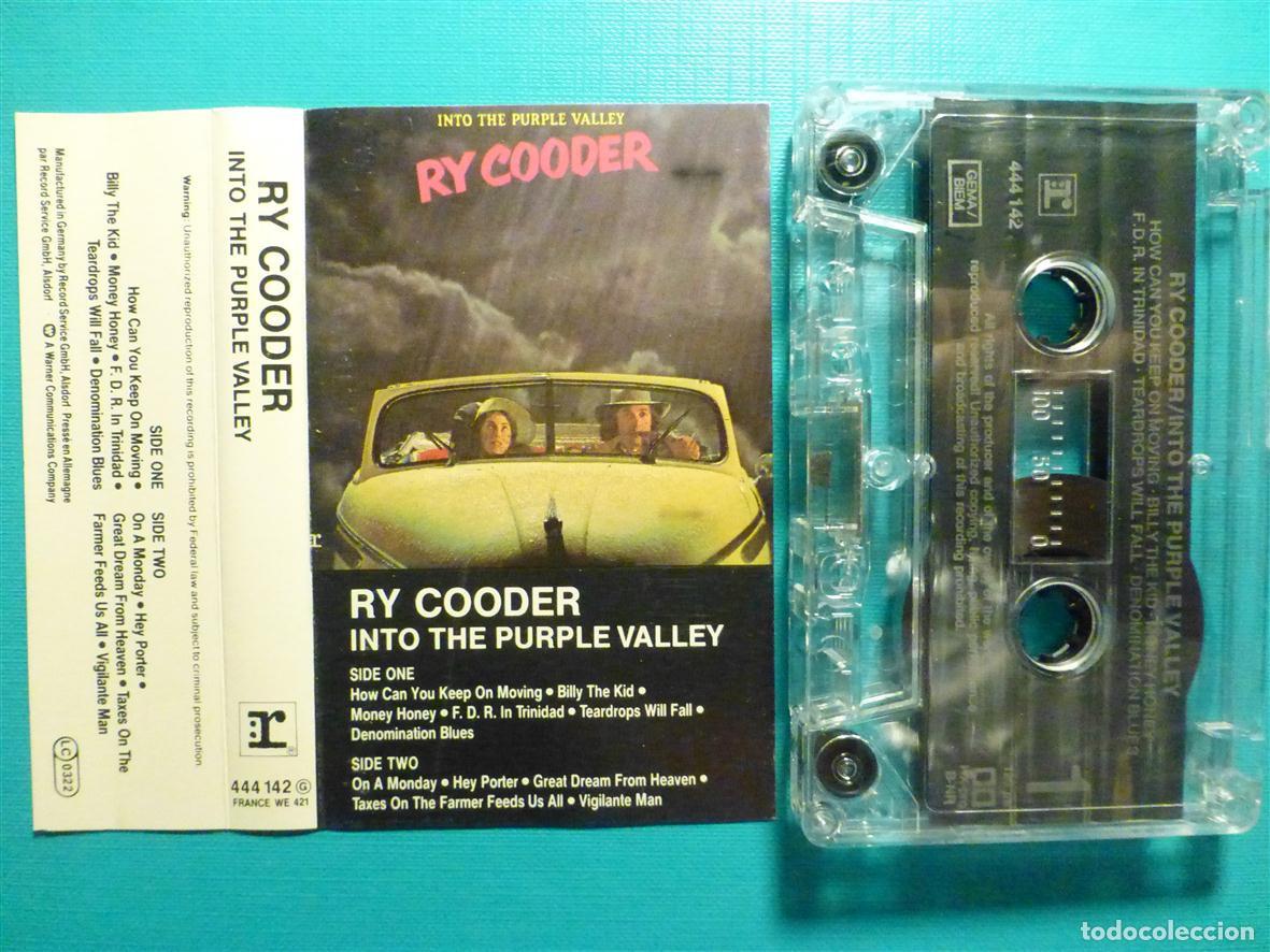 Casetes antiguos: Cinta Cassette, Casete - Ry Cooder - Into the Purple Valley - 444142 Warner - Heavy Metal