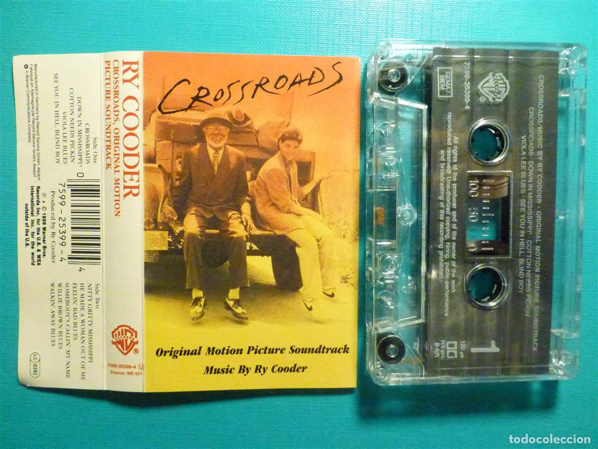 Casetes antiguos: Cinta Cassette, Casete - Ry Cooder - Crossroads - Original Motions - Warner 1986 - Rock Country