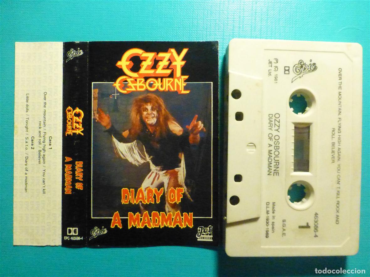 Casetes antiguos: Disco Vinilo Long Play LP - Ozzy Osbourne - Diary of a Madman - Epic 1989 - Heavy Metal, Rock Duro