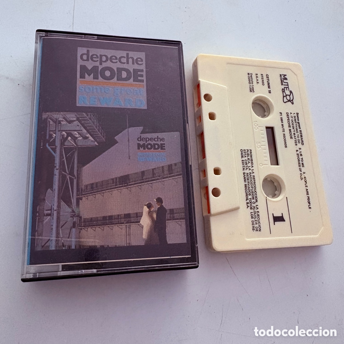 Casetes antiguos: cinta cassette Depeche Mode &lrm;&ndash; Some Great Reward edicion espa&ntilde;ola de 1986